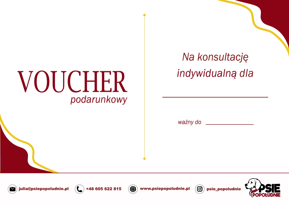 Voucher podarunkowy na konsultację indywidualną – wzór elegancki